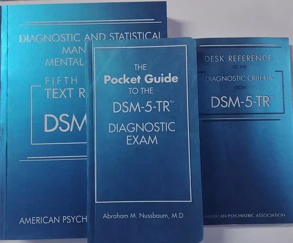 DSM 5 TR Paperback & Desk Reference & Pocket Guide to Diagnostic Exam Combo Pack
