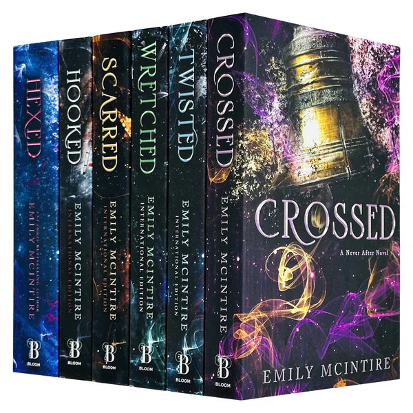 Never After Series by Emily McIntire Complete 6 Books Collection Set (Hexed, Hooked, Scarred, Wretched, Twisted & Crossed) Paperback – 4