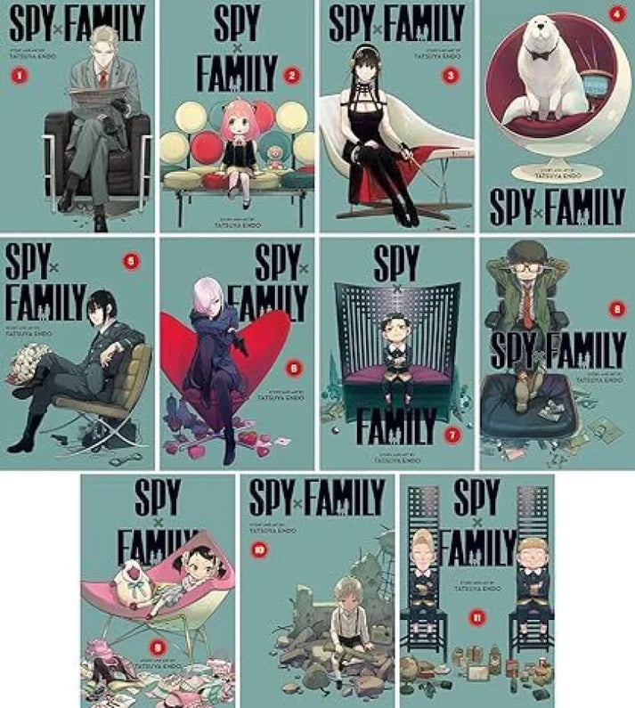 Spy X Family. Volume (1-11) Books set, Collection Set by Tatsuya Endo