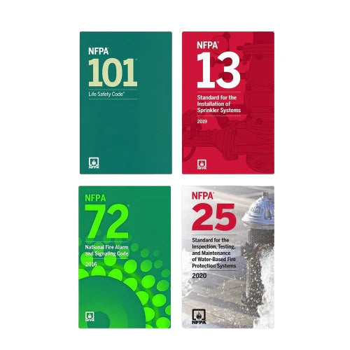 NFPA Fire & Life Safety Code Set – NFPA 101, 13, 72 & 25