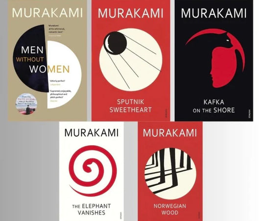 Haruki Murakami 5-Book Collection Set | Men Without Women, Norwegian Wood, What I Talk About When I Talk About Running + More