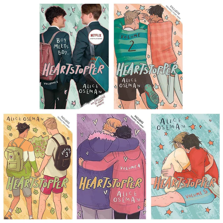 Heartstopper Series (Volumes 1-5) Books Collection Set By Alice Oseman Paperback – January 10, 2024