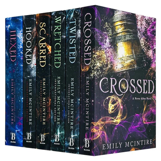 Never After Series by Emily McIntire Complete 6 Books Collection Set (Hexed, Hooked, Scarred, Wretched, Twisted & Crossed) Paperback – 4