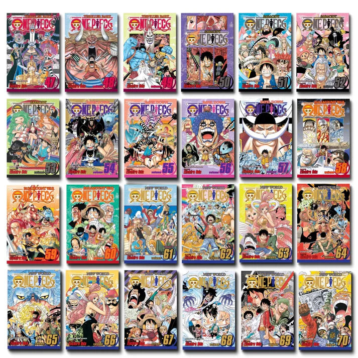 One Piece Manga Set (Volumes 47–70) Set 3— Thriller Bark to Punk Hazard Saga Full/Loose Set 🎁 Freebie: A free Manga Wall Poster