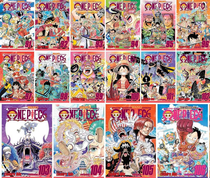 One Piece Manga Set (Volumes 91–106) — Wano to Egghead Saga (Individual Books, Unboxed) 🎁 Freebie: A free Manga Wall Poster